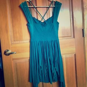 Dark teal Free People Fairy Dress